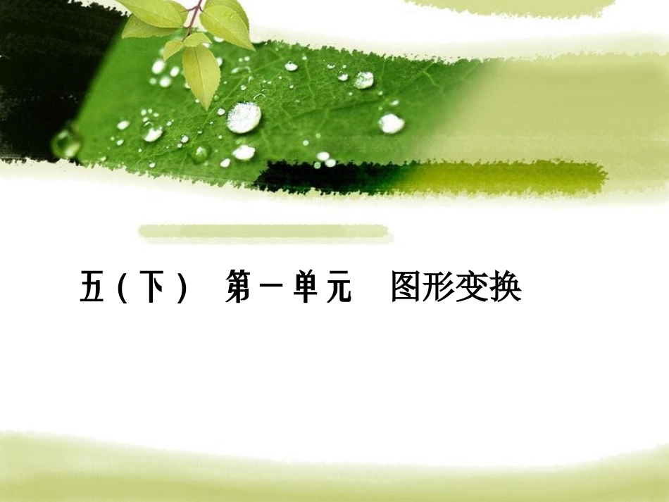 人教版五年级下册数学总复习全部课件_第1页