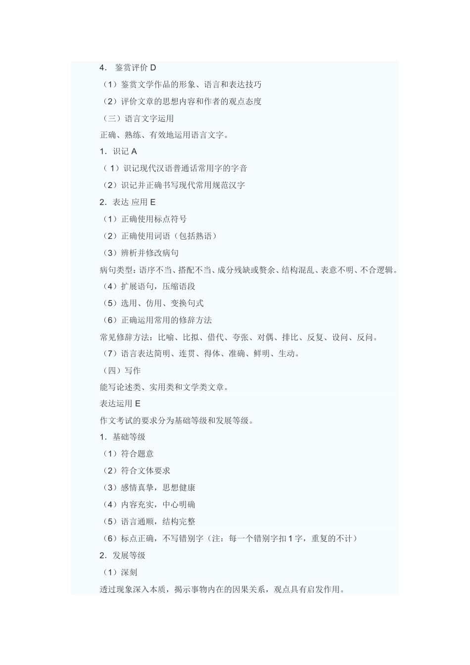 2015年高考考试说明详_第3页