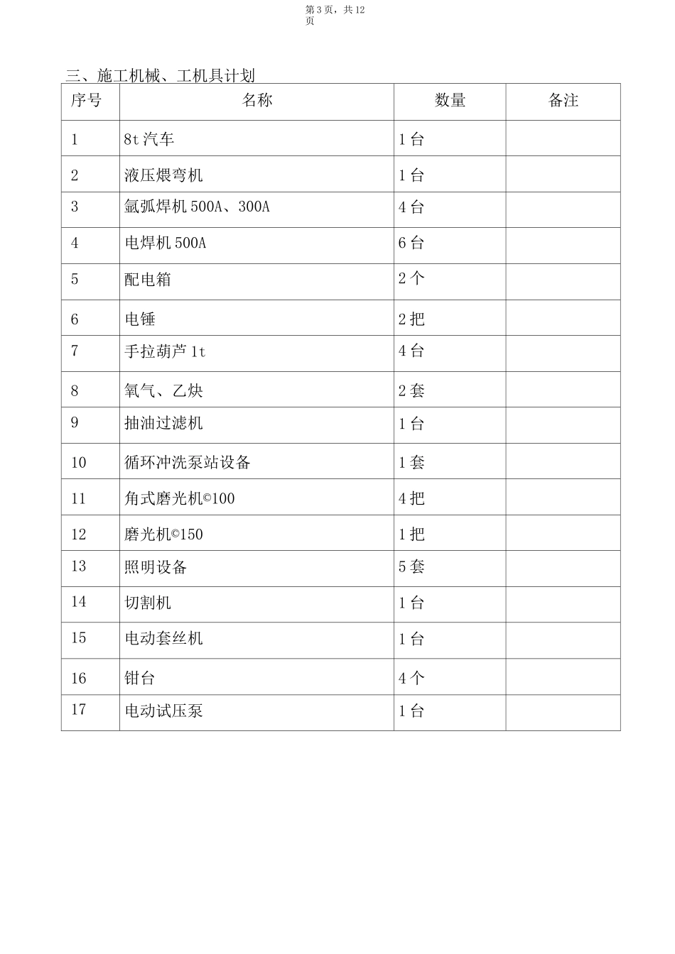 液压系统施工方案_第3页
