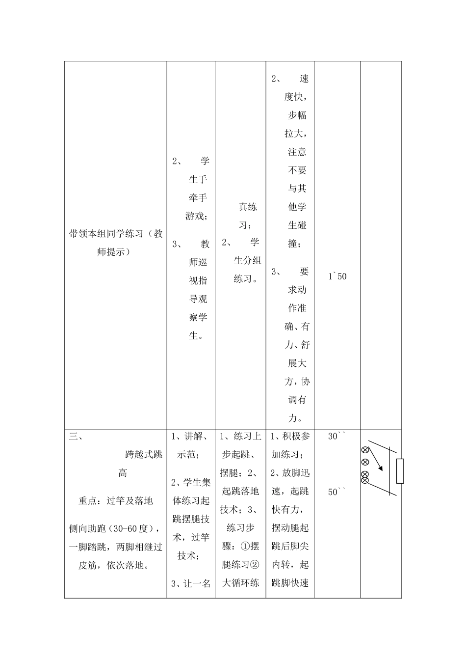 《跨越式跳高》教学设计_第2页