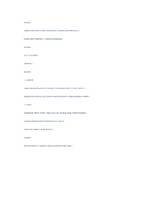 幼儿教育资源活动设计