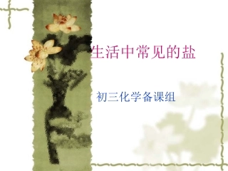 课题1、生活中常见的盐课件2