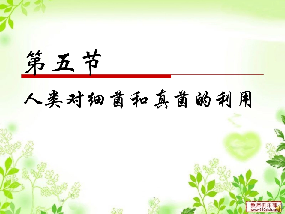 八5-4-5人类对细菌和真菌的利用_第1页