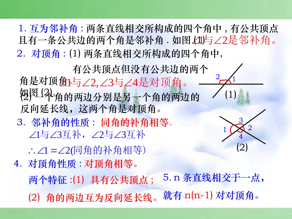 2013年第五章相交线与平行线复习课件_第3页