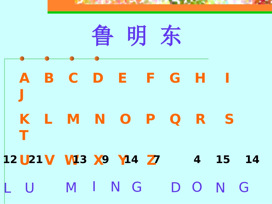 有趣的数字编码鲁明东_第1页