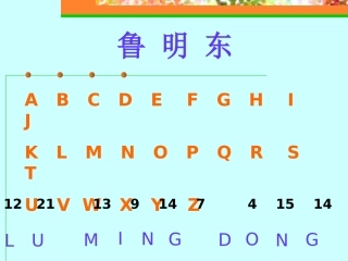 有趣的数字编码鲁明东