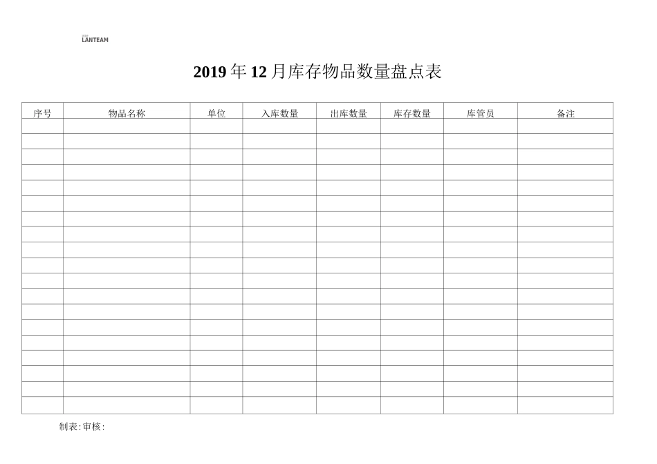 物料管理常用表格_第1页