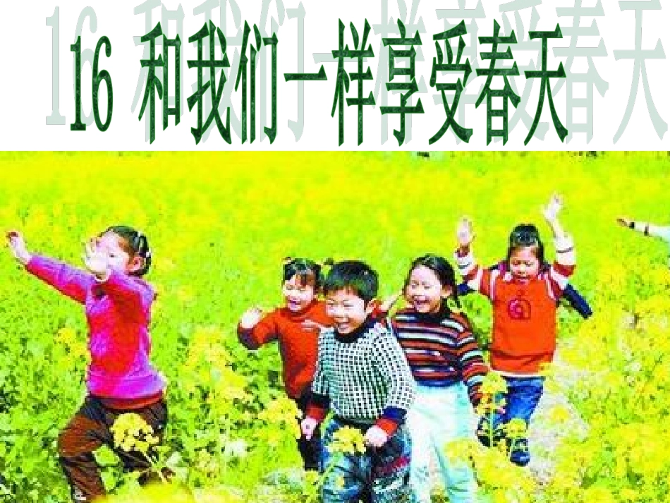 和我们一样享受春天完美版 _第1页