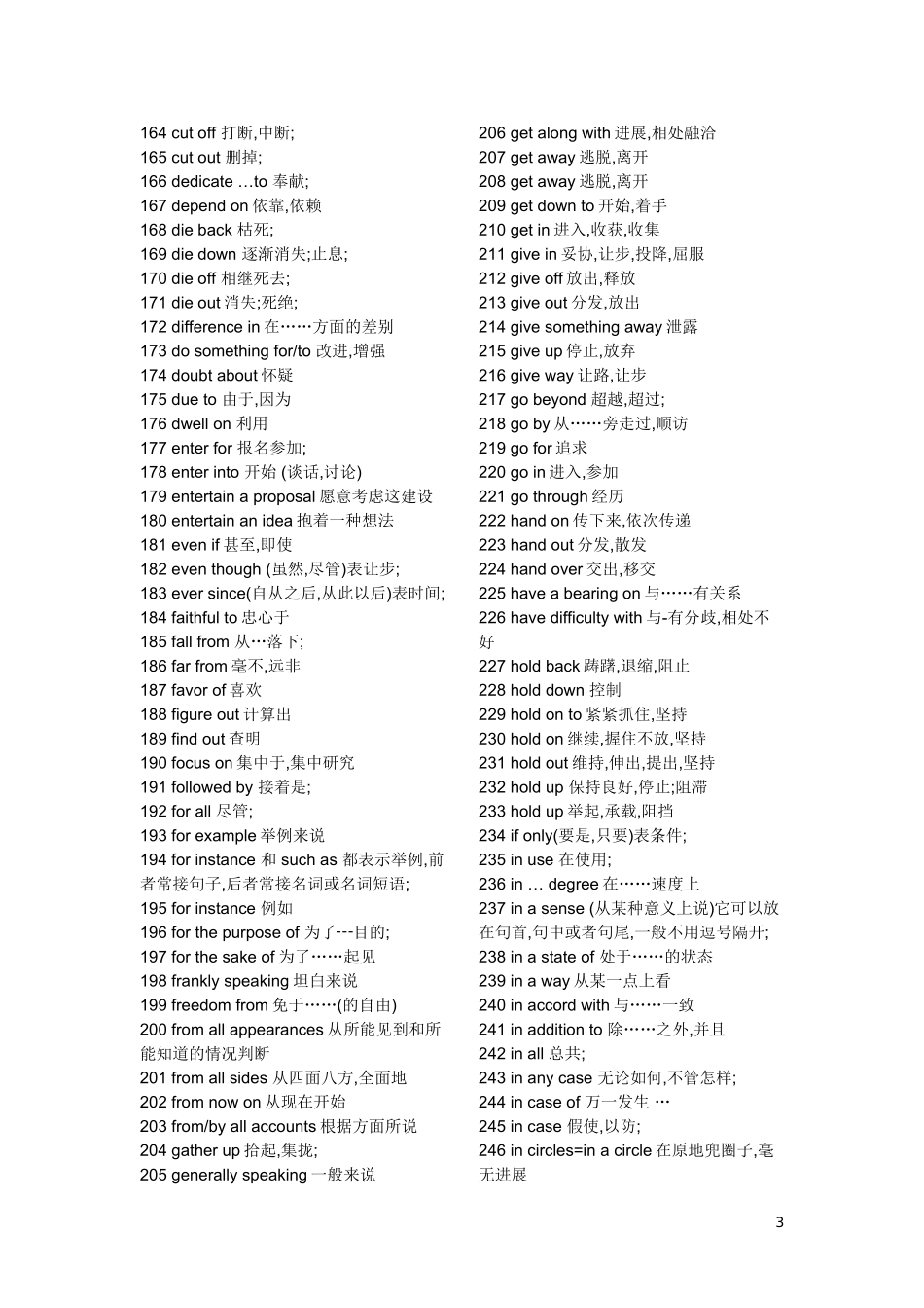 高中英语常见词组_第3页