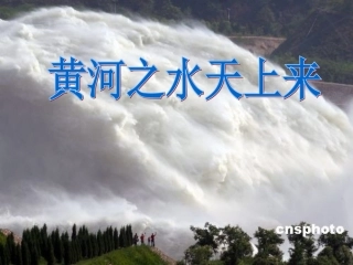 黄河之水天上来PPT