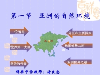 七年级地理我们生活的亚洲自然环境课件人教新课标