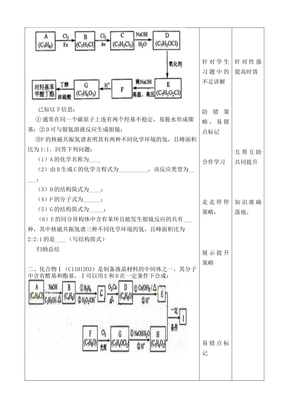有机合成与推断教案（上交）_第2页