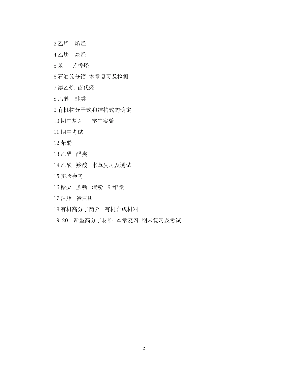 第二学期高二化学备课组计划_第2页