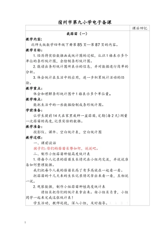 栽蒜苗（一）