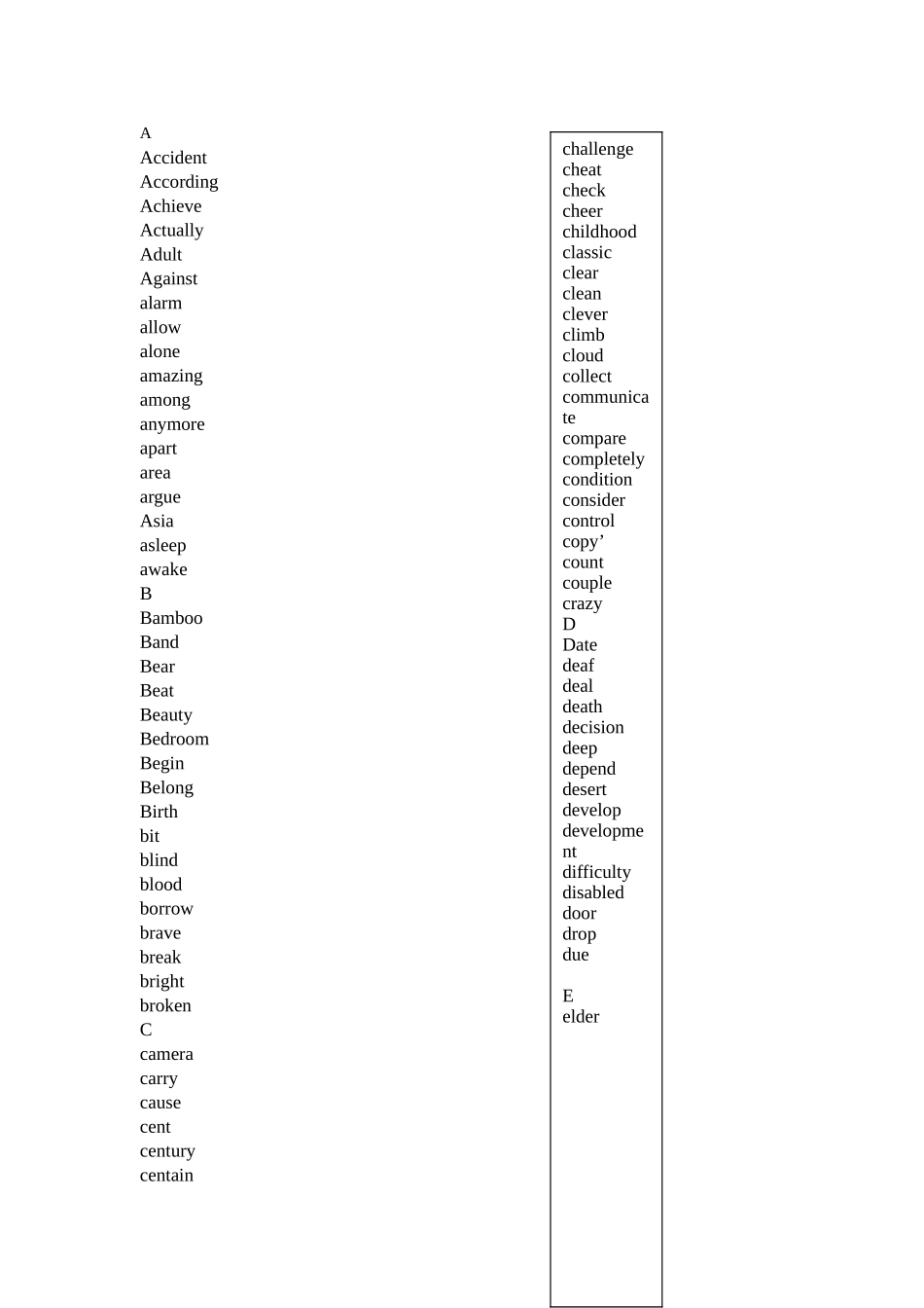 八年级下单词考纲词汇汇总_第1页