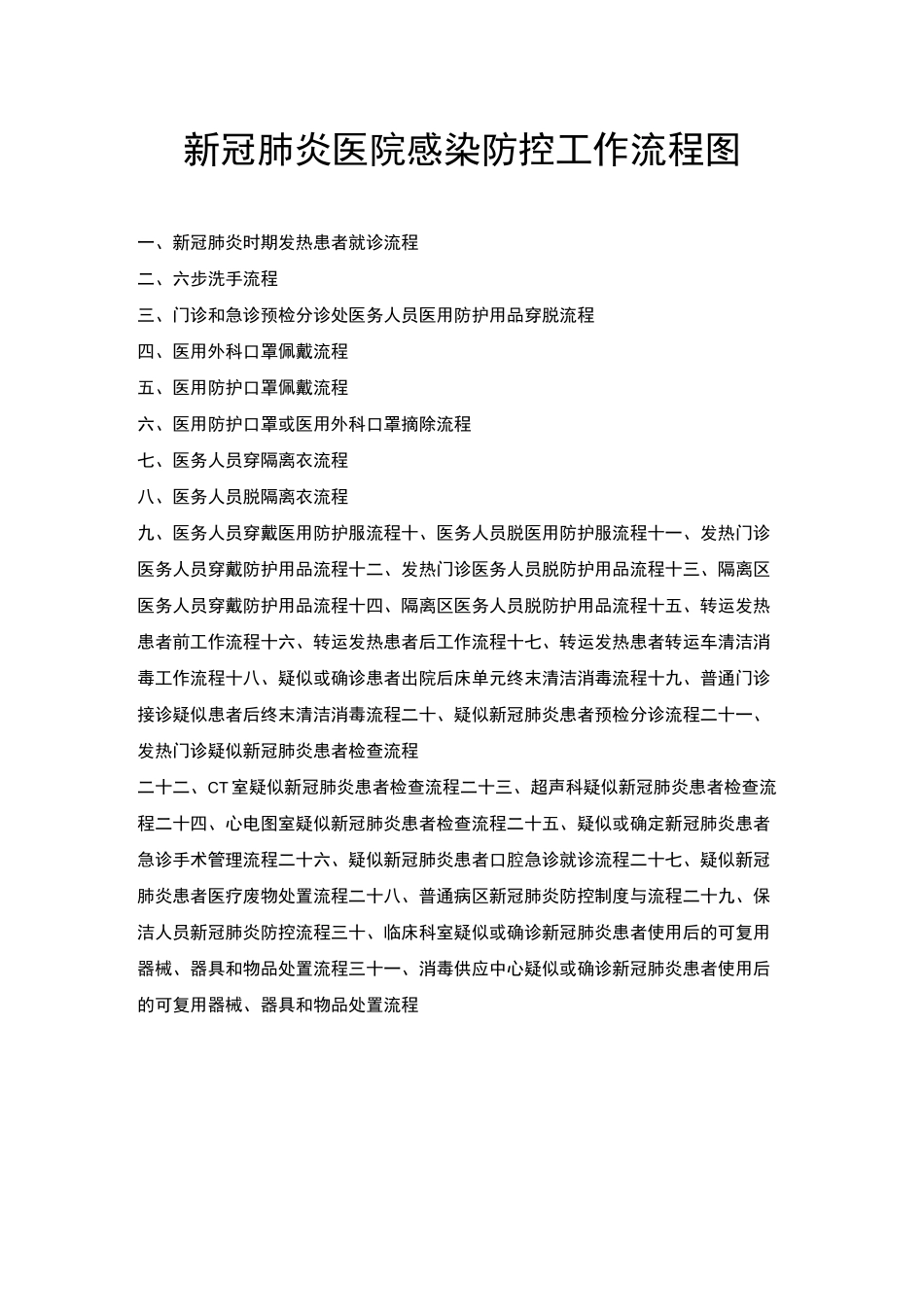 医院感染防控工作流程图_第1页