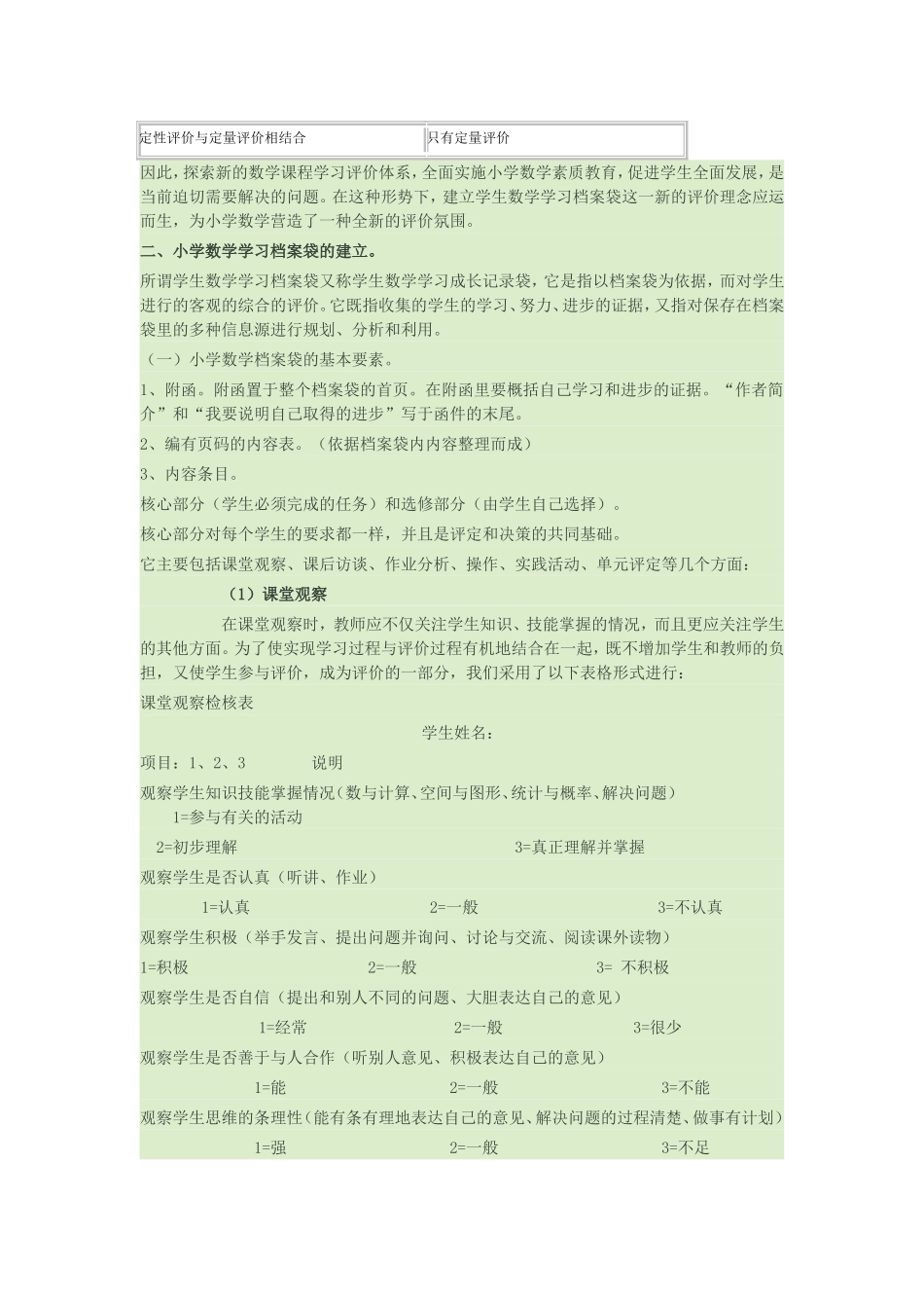 建立学生数学学习档案袋_第2页