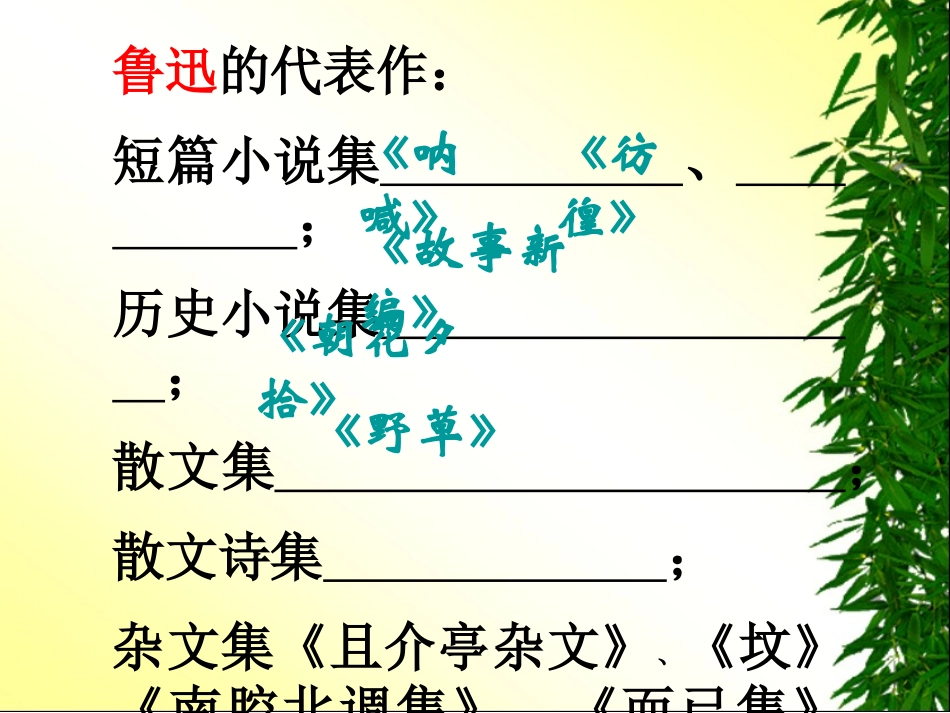 《祝福》课件（上课用)_第2页