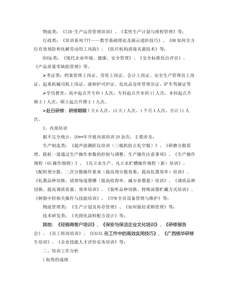 培训工作总结与计划3000字_第2页