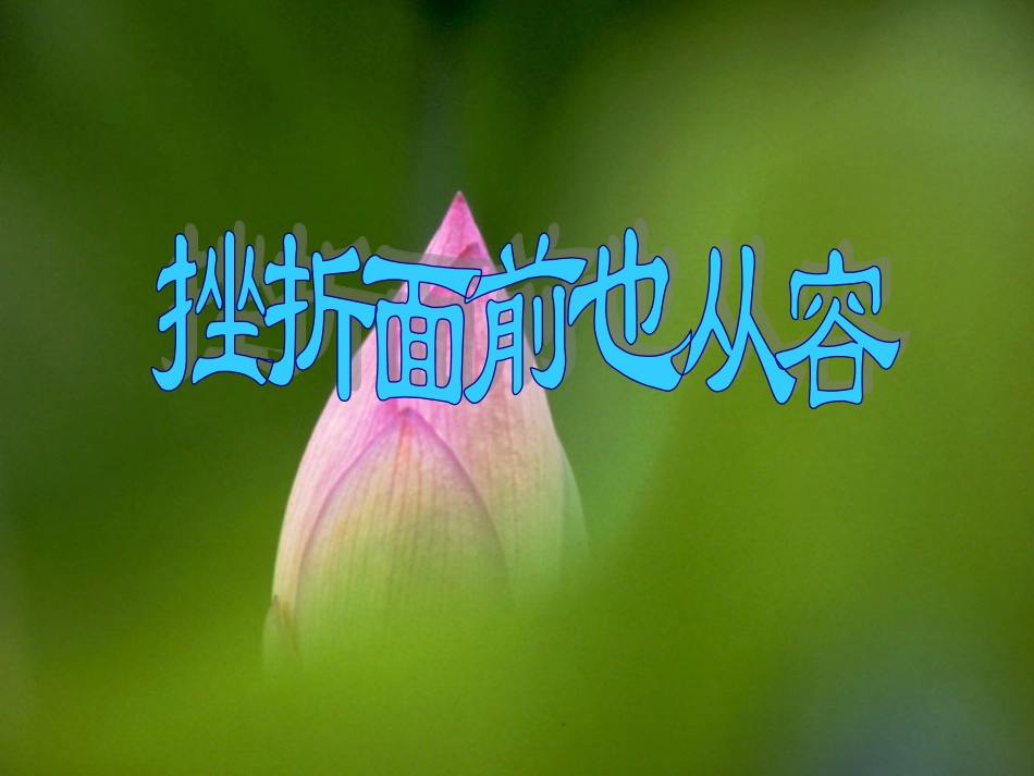 挫折面前也从容 (2)_第1页
