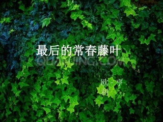 最后的常青藤叶