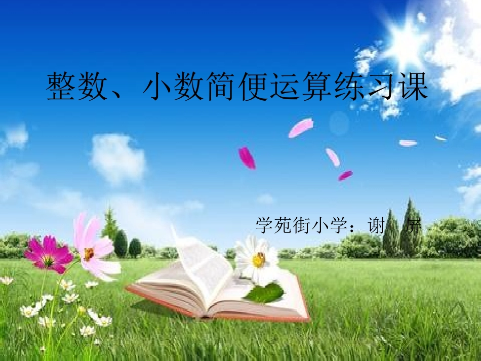 整数小数简便运算PPT_第1页