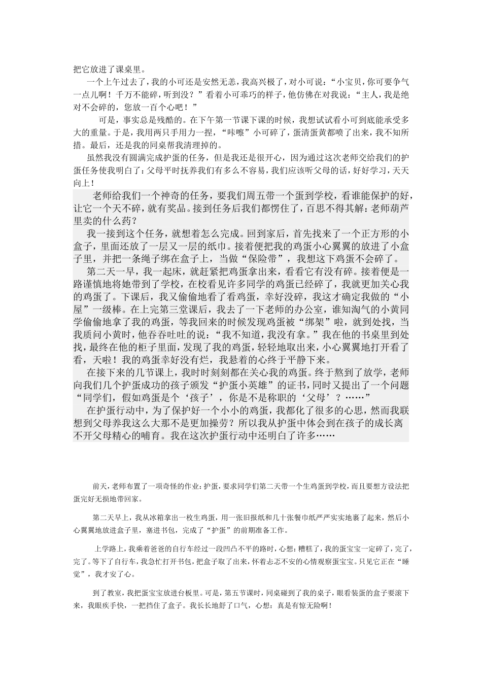 作文——护蛋的故事_第3页