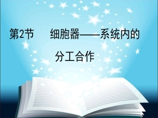一轮复习—细胞器