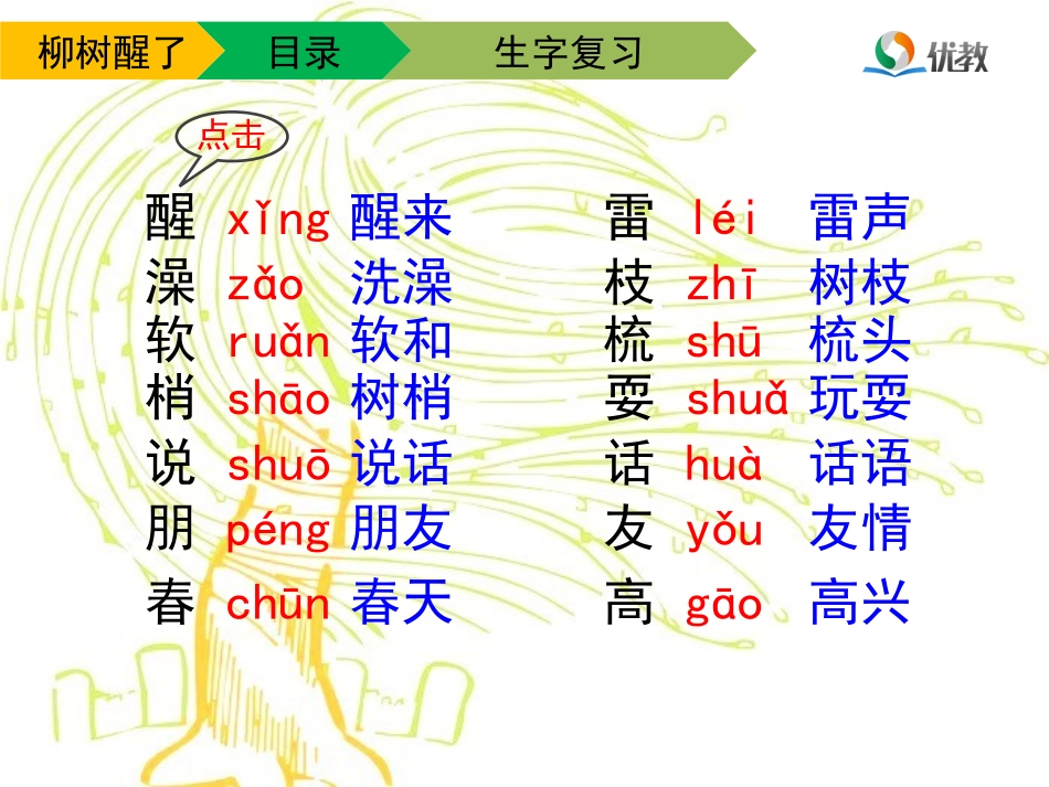 《柳树醒了》教学课件（第二课时）_第3页