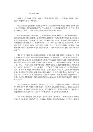 我心中的老师 (2)