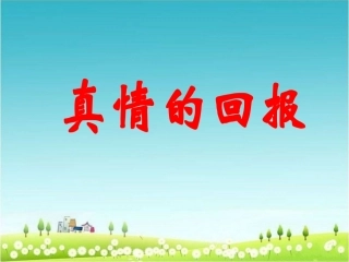 《真情的回报》教学课件（课文讲解）
