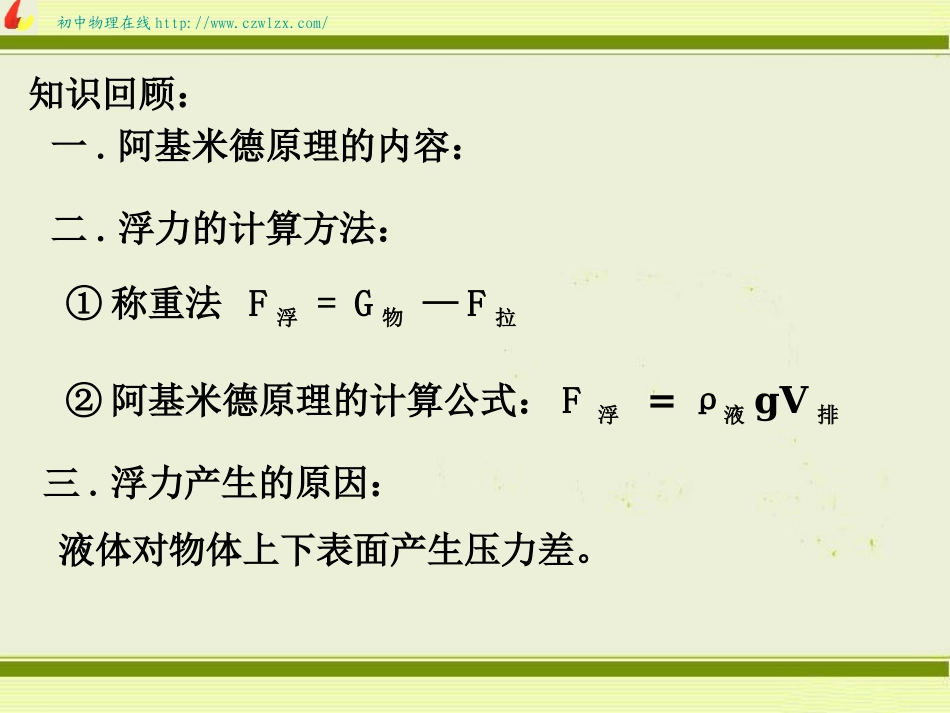 物体的浮沉条件_第2页