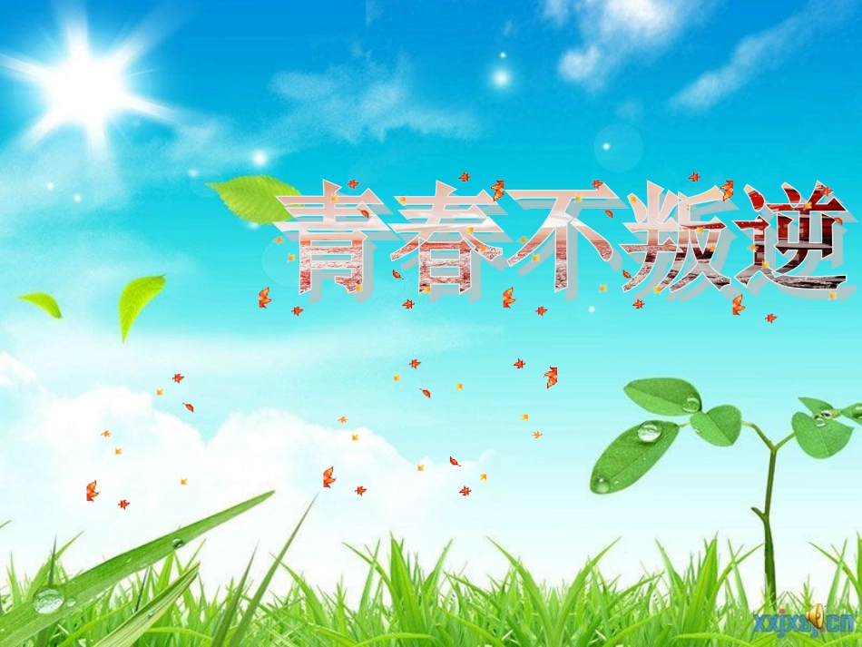《青春不叛逆》--主题班会课件（共20张PPT）_第1页