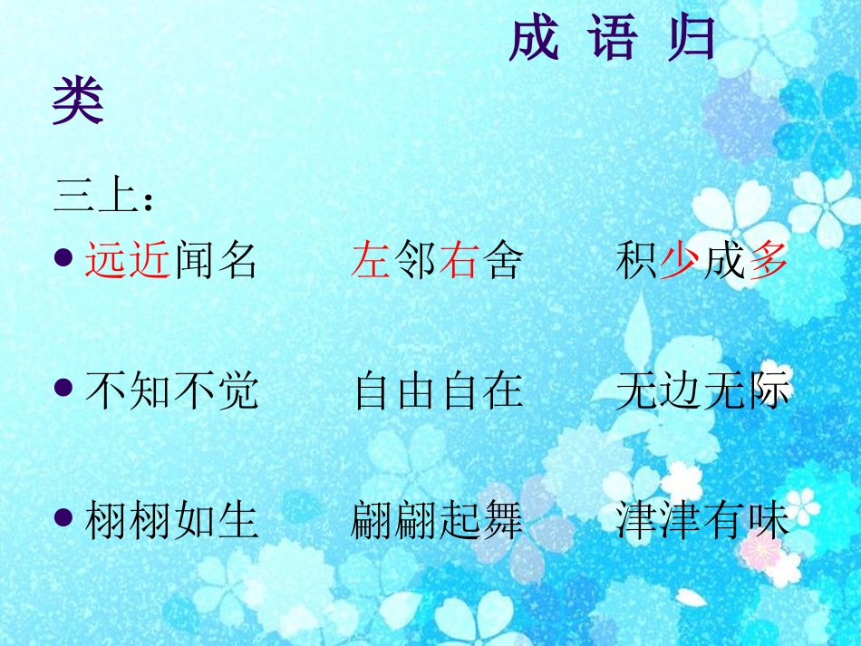 六年级成语归类复习课件_第2页