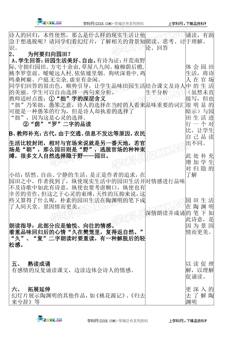 《归园田居·少无适俗韵》教学设计_第3页