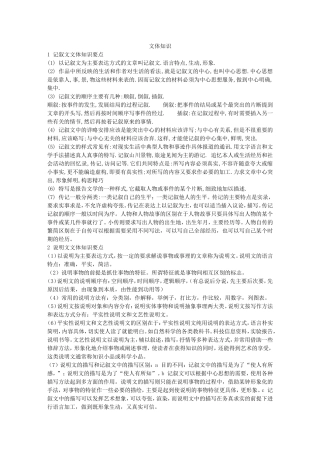 初中语文知识点总结文库