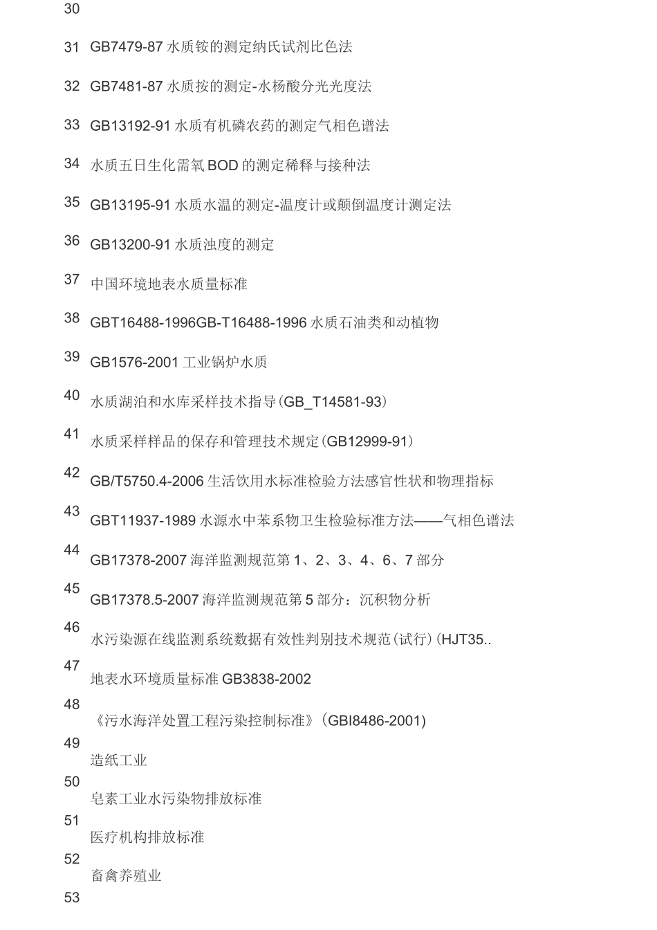 (完整版)水质监测国标汇总_第3页