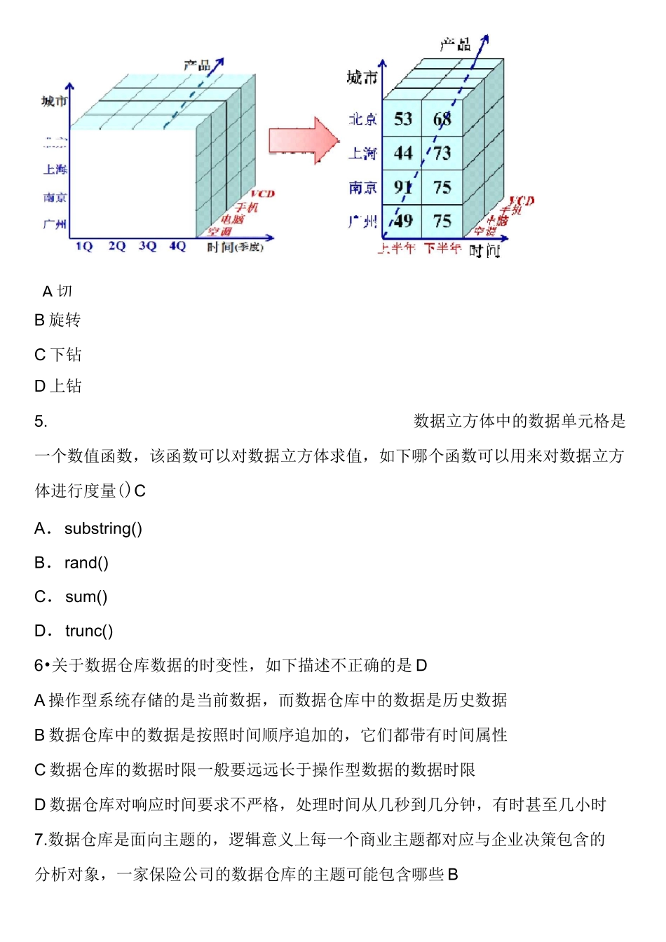 商务智能题库整理_第3页