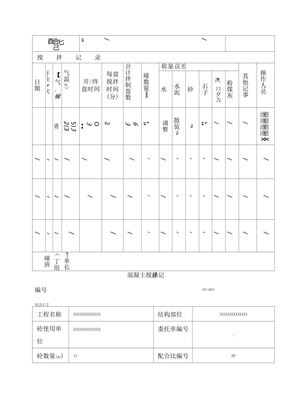 混凝土搅拌记录_第3页