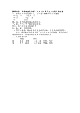 微课说明文档（望城一中曾奇）