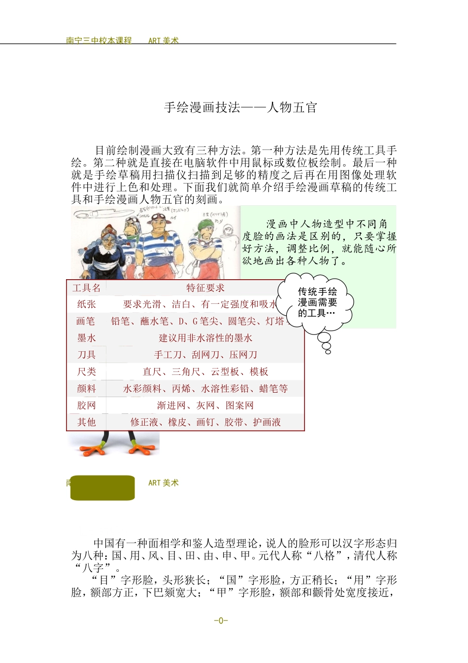 手绘漫画技法——人物五官_第1页