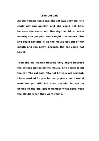 英语课前小故事