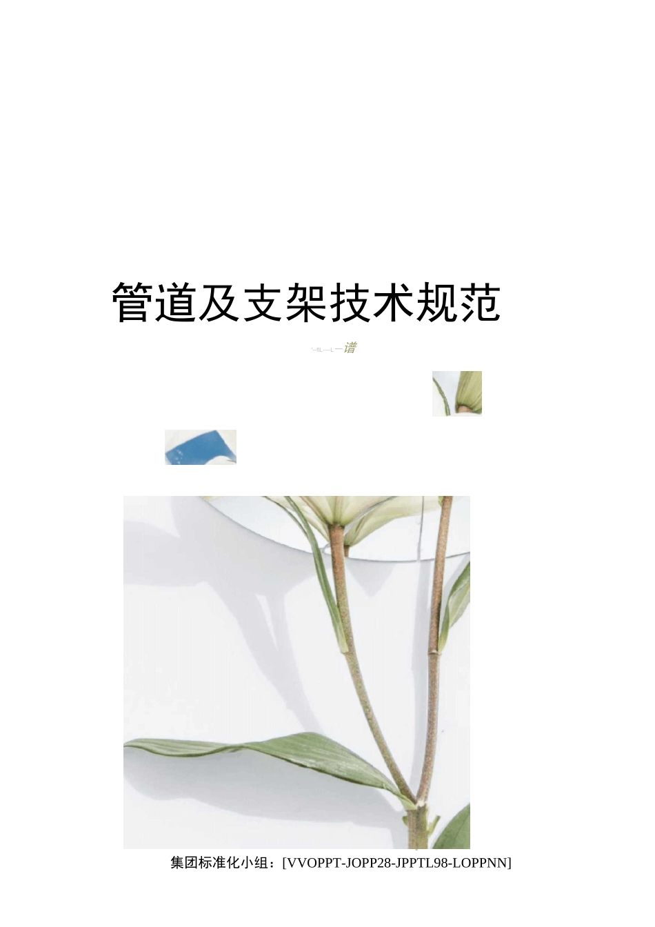 管道及支架技术规范_第1页