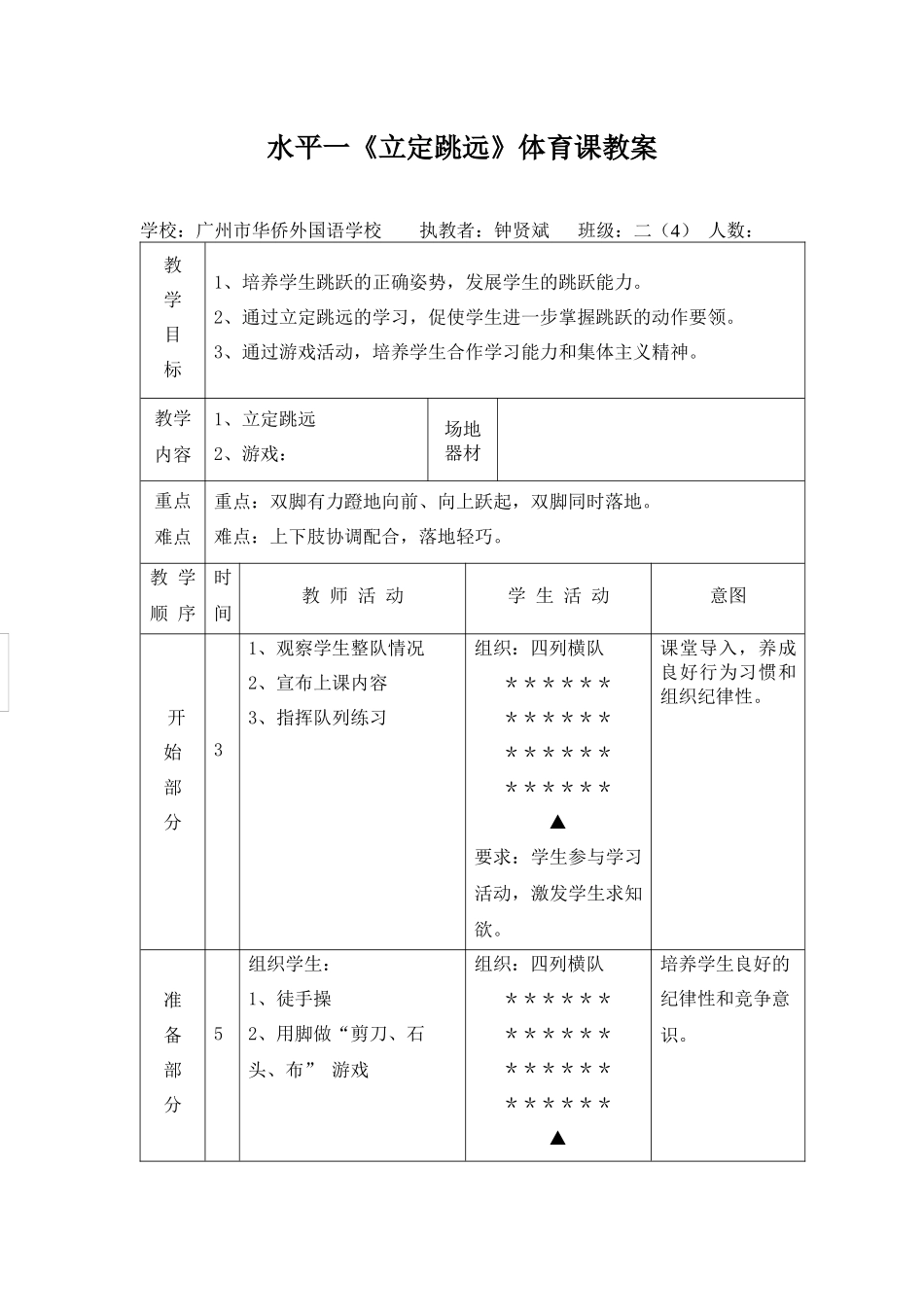 水平一《立定跳远》教案_第1页