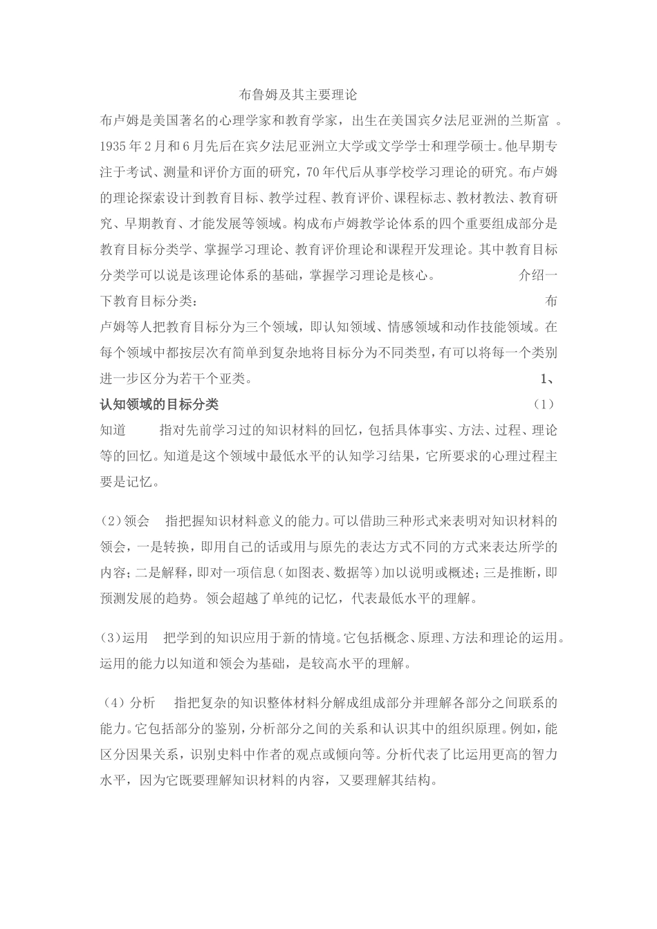 布鲁诺及其主要理论_第1页