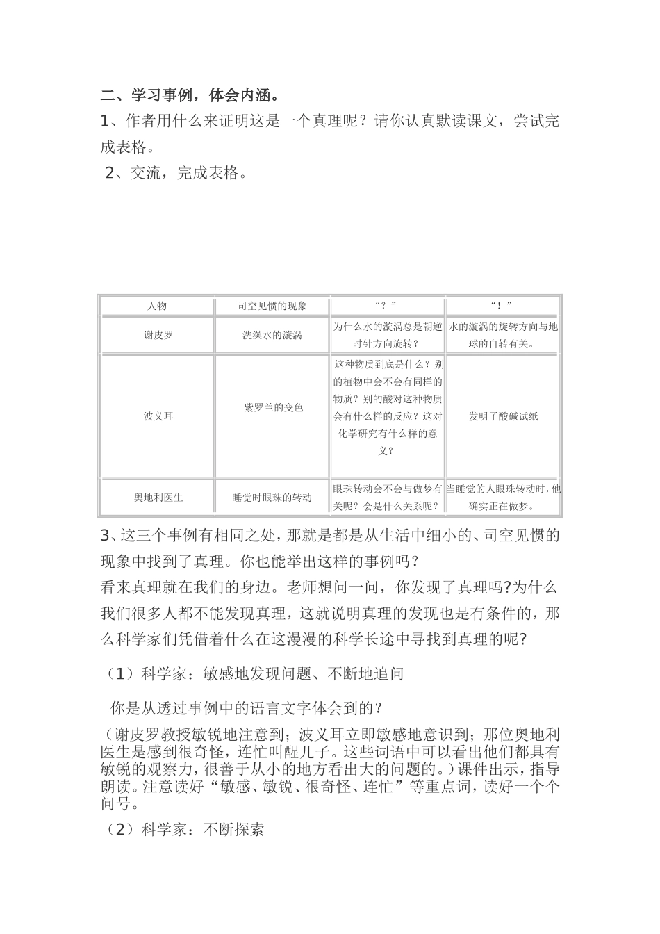 《真理诞生于一百个问号之后》教学设计及课后反思_第3页