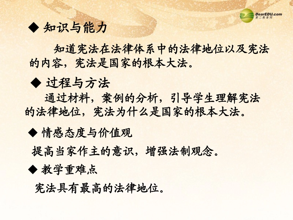 中学九年级政治全册第六课宪法是国家的根本大法课件新人教版_第3页