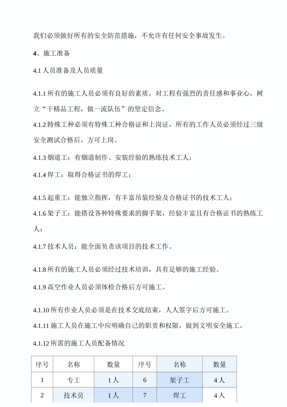 15米钢烟囱制作、吊装方案_第3页