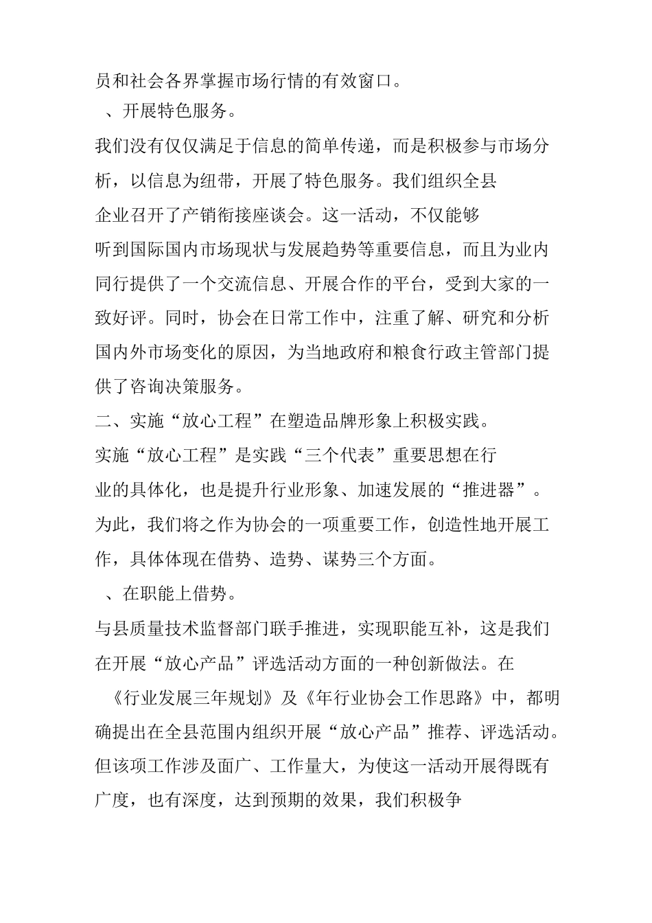 行业协会工作报告_第2页