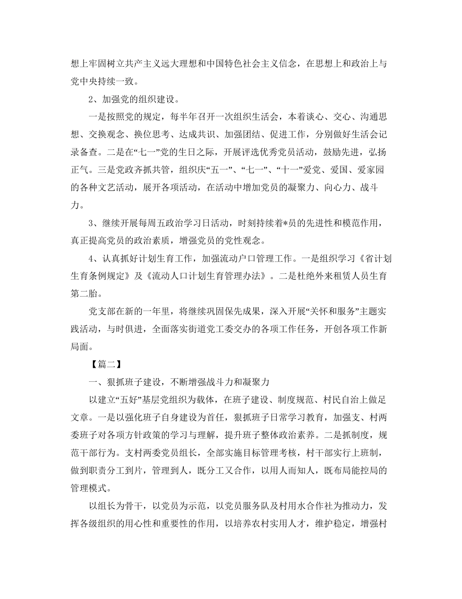 村党支部年工作计划范例_第2页